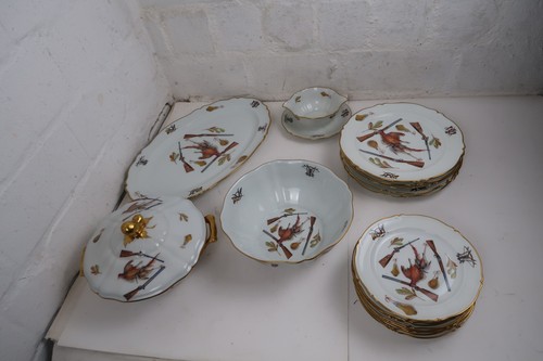Limoges jagdservice konvolut - limoges,