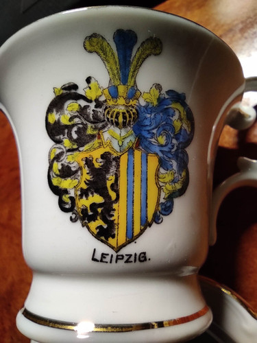 Mokka tasse service goldrand - mokka,