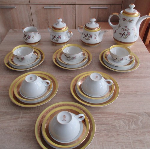 Kaffeeservice mit goldrand 25 - ,