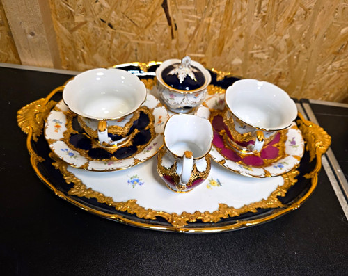 Meissen tee service porzellan - tee-service,