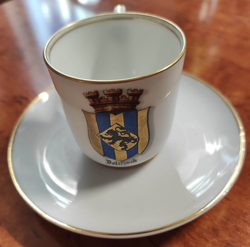 Mokka tasse service goldrand - service,